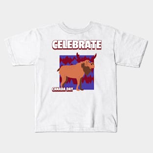 Canada Day Moose Kids T-Shirt